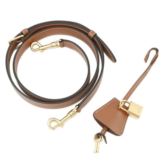 CELINE Triomphe Vertical Travel Bag PVC/Leather Black/Tan 194822 - Picture 15 of 16